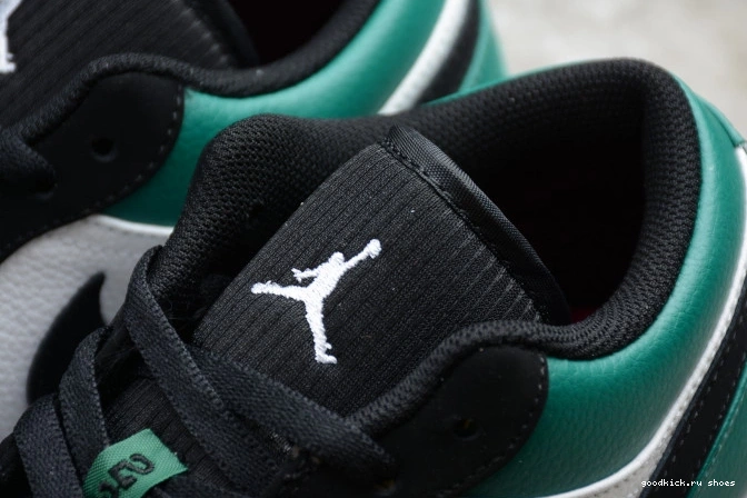 Low Air Jordan Black White 1 553558-113 Mystic Green 0717